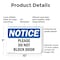 Signmission Please Do Not Block Door, 10 in W x Rectangle, Plastic OS-2PACK-NS-P-710-L-17374 - alternate 8